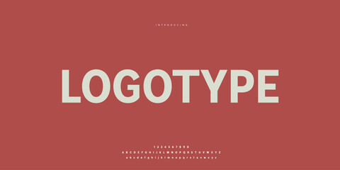 Elegant Font Uppercase Lowercase and Number. Classic Lettering Minimal Fashion Designs. Typography modern Sen serif fonts regular decorative vintage concept. vector illustration © SyedMuhammad