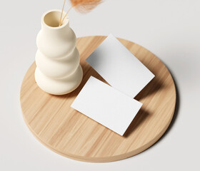 blank card mockup, minimalist branding