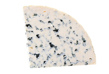 Blue cheese isolated on white