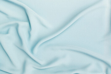 Simple blue fabric background, blank blue fabric texture background