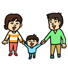 家族　イラスト