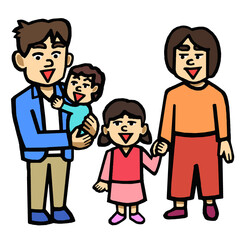 家族　イラスト