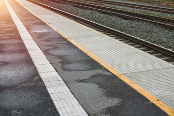 Assist Blind People at a Subway Station. A Design and Infrastructure of Yellow Floor, Signs and...