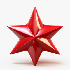 Obraz premium Red 3D Star for decoration
