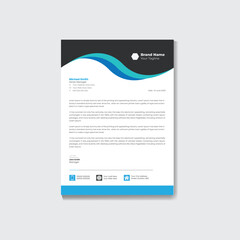 Modern business and corporate letterhead template