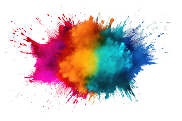 Isolated color splash perfect for Dol Jatra or Holi or Business banners etc.