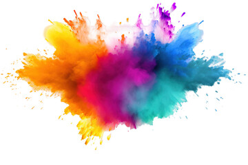 Isolated color splash perfect for Dol Jatra or Holi or Business banners etc.