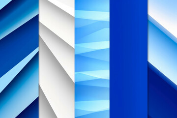 Abstract background with blue and white stripes. Vector illustration for your design