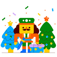 Nutcracker soldiers illustration