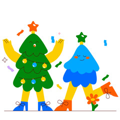 Christmas tree illustration