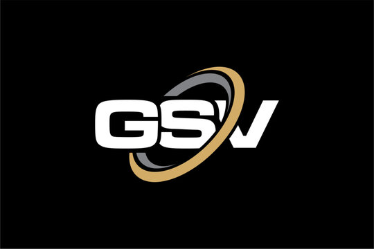 GSV creative letter logo design vector icon illustration	
