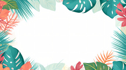 Fototapeta na wymiar Summer flower PPT background poster web page, summer flower background
