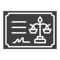 Certificate Notary Icon