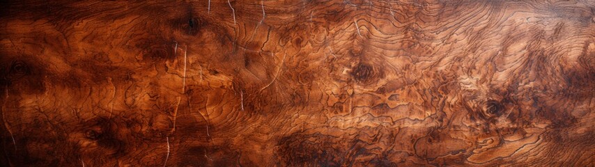 Intricate and Textured Dark Brown Wooden Surface with Abstract River Flow Pattern