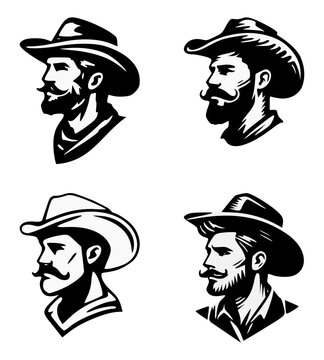 cowboy logo with hat