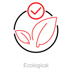 Ecological and ecology icon concept