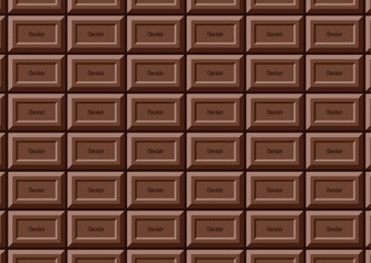 板チョコの背景用ベクターイラスト