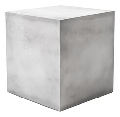 Concrete cube isolated.