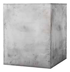 Concrete cube isolated.
