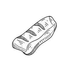 meat barbeque hand drawn