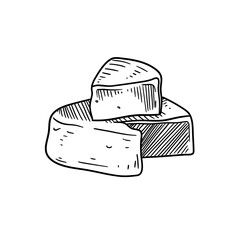 cheese handdrawn 