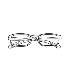 glasses hand drawn