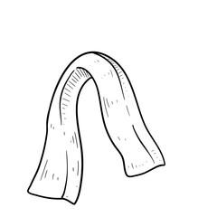 towel fitness hand drawn