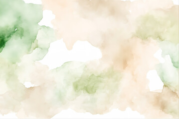 Obraz premium Green yellow ink painting style wallpaper background