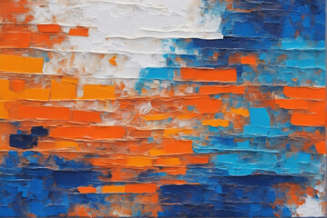 Obraz premium Colorful oil paint brush texture wallpaper background