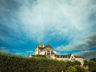 Fototapeta na wymiar Old-world Charms: Strolling through Auxerre's Picturesque Village Streets