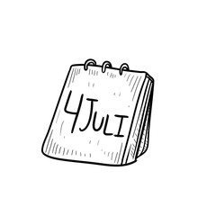 calender handdrawn illustration