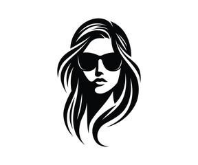 Woman with sunglasses vector