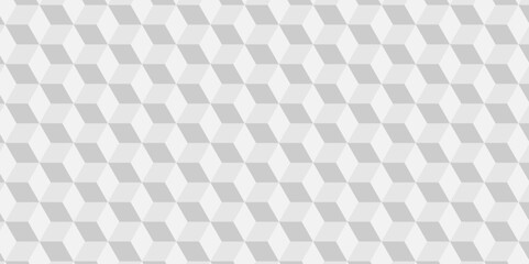 Abstract white cube triangle geometric square seamless background. Seamless blockchain technology pattern. Vector illustration pattern with blocks. Abstract geometric design print of cubes pattern.