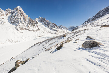 Fototapeta na wymiar Chamonix Mont Blanc, Haute-Savoie, France