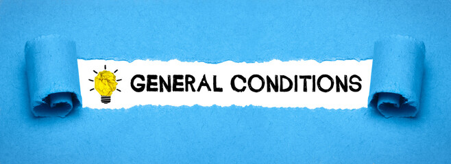 General Conditions	 - obrazy, fototapety, plakaty