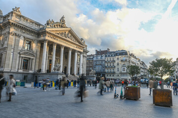 Belgique Bruxelles Bourse centre pietonnier