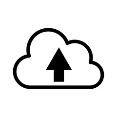 Upload Sign icon vector design illustrator on transparent background