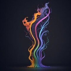 background with a mixture of colors in the form of flame and smoke