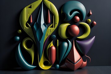 abstract background with colorful irregular shapes and patterns