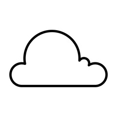 Cloud icon vector design template illustrator on transparent background
