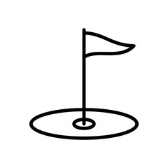 Golf icon vector design template illustrator on transparent background