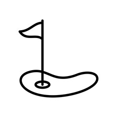 Golf icon vector design template illustrator on transparent background