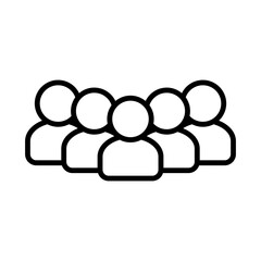 people icon vector design template illustrator on transparent background