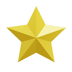 3D rendering Christmas Star Icon Object