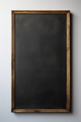 Empty blackboard on a white wall  AI generated illustration