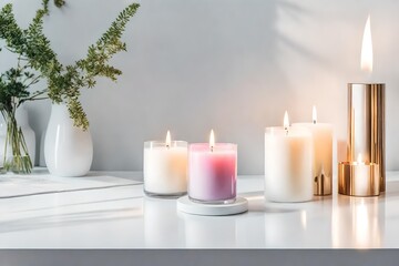 Fototapeta na wymiar candles on a table