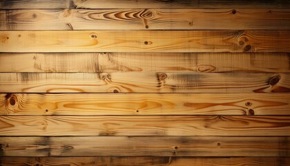 Close-up view of horizontally arranged wooden planks with varying hues and textures