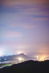 Fototapeta premium sunset over the mountains