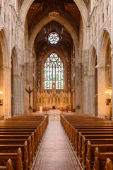 Fototapeta premium Aisle down the centre of a cathedral