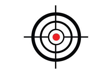target icon with red dot on centre for precise target